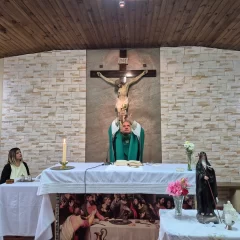 Padre Raúl Domínguez celebró sus primeras misas dominicales en Caleta Olivia
