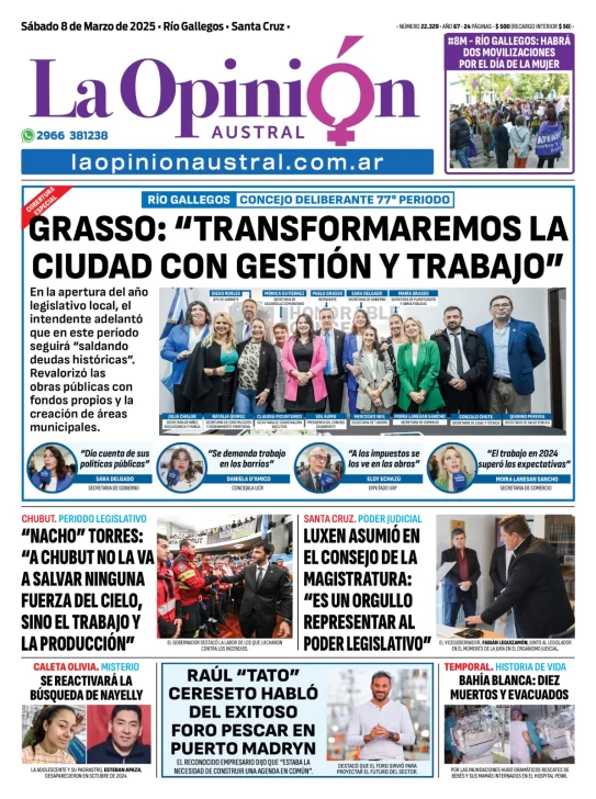Tapa-del-Diario-La-Opinion-Austral-edicion-impresa-del-sabado-8-de-marzo-de-2025-543x728
