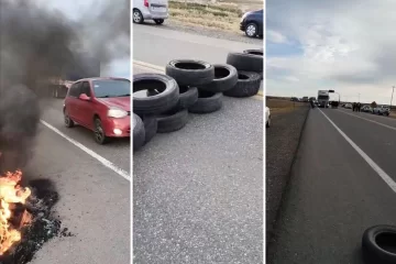 Docentes de Santa Cruz realizaron corte intermitente en la Ruta Nacional 3 camino a Chile Docentes de Santa Cruz realizaron corte intermitente en la Ruta Nacional 3 camino a Chile