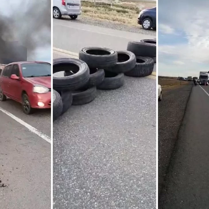 Docentes de Santa Cruz realizaron corte intermitente en la Ruta Nacional 3 camino a Chile Docentes de Santa Cruz realizaron corte intermitente en la Ruta Nacional 3 camino a Chile