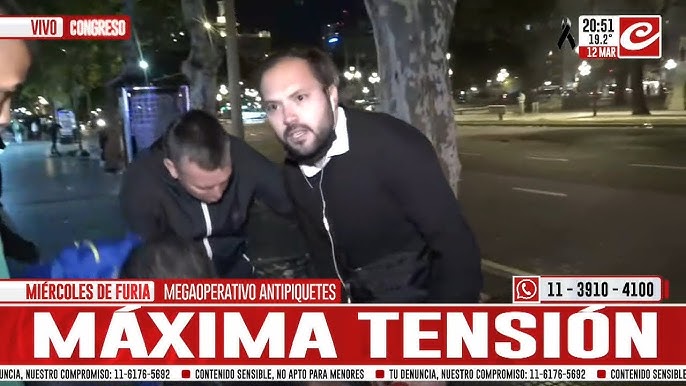 Emanuel Herrera, el periodista baleado en la marcha de jubilados: “Fue una cacería”