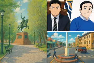 Así se vería Río Gallegos si fuera una película de Studio Ghibli