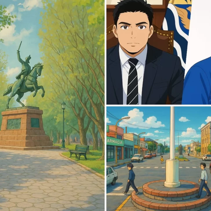 Así se vería Río Gallegos si fuera una película de Studio Ghibli