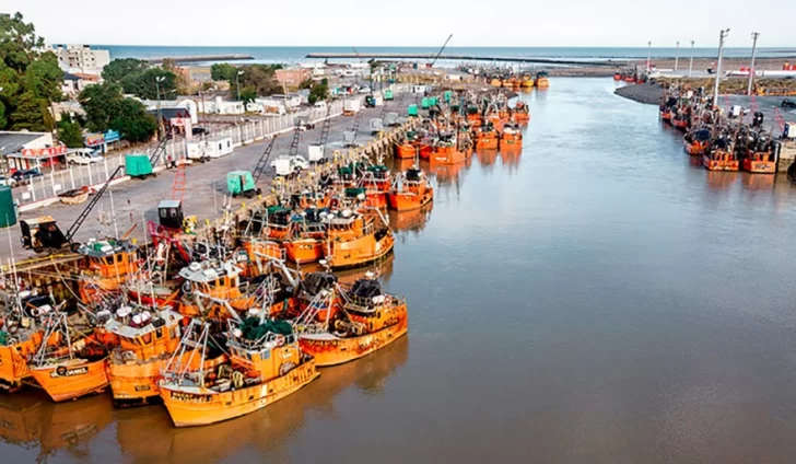  La cantidad de buques en puerto se multiplican en la Patagonia.