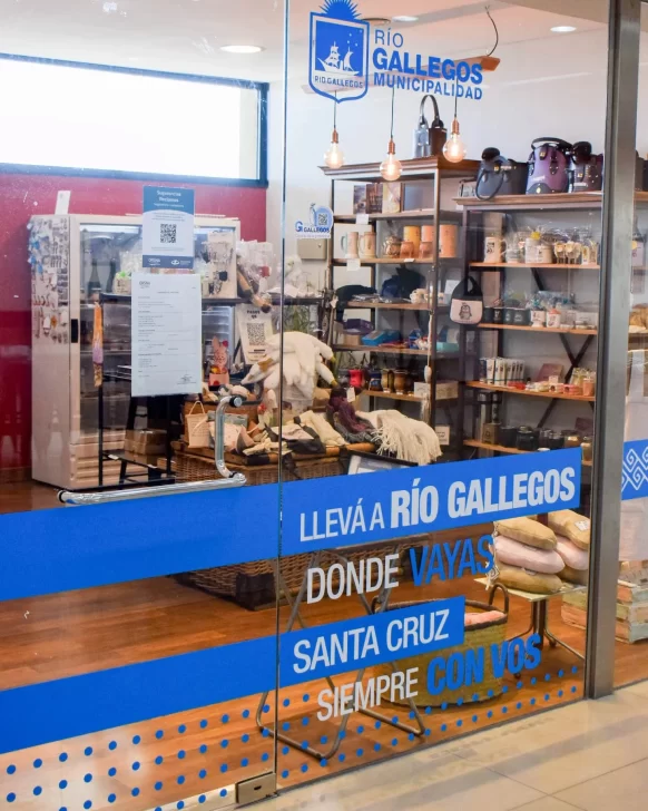 El espacio de comercialización para emprendedores en el aeropuerto de Río Gallegos. El espacio de comercialización para emprendedores en el aeropuerto de Río Gallegos.