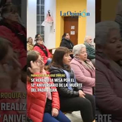 Recordaron al histórico y querido Padre Juan en la parroquia San José Obrero de Río Gallegos