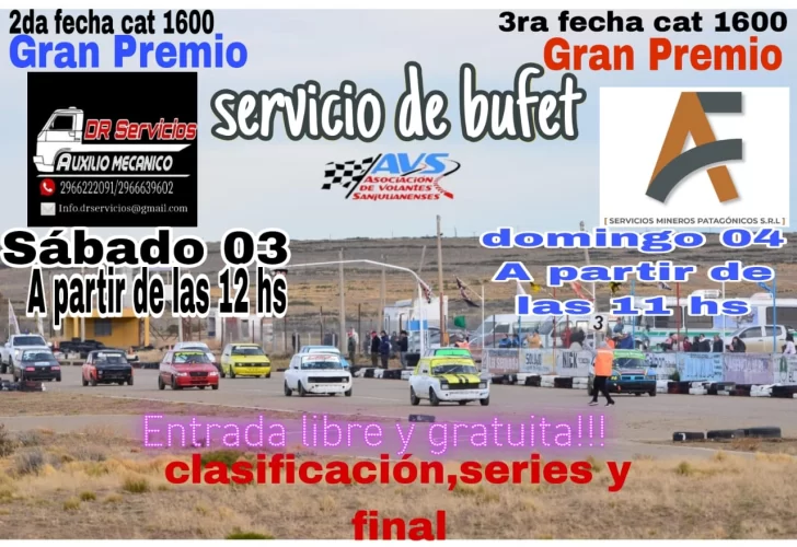 Se corre en el “Cacho Mirol” de Puerto San Julián
