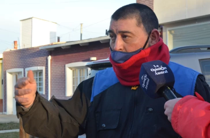  Marcos Herrero cuando fue entrevistado por La Opinión Austral en Río Gallegos. (FOTO: JOSÉ SILVA/LA OPINIÓN AUSTRAL)