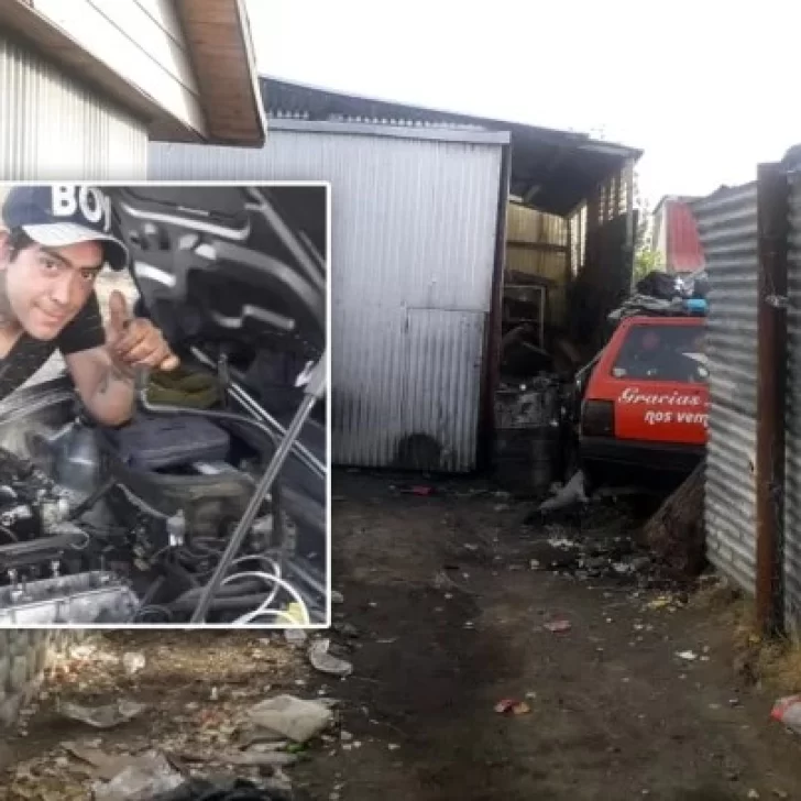 Tragedia en El Calafate: falleció el hombre que estaba en el taller que incendiaron