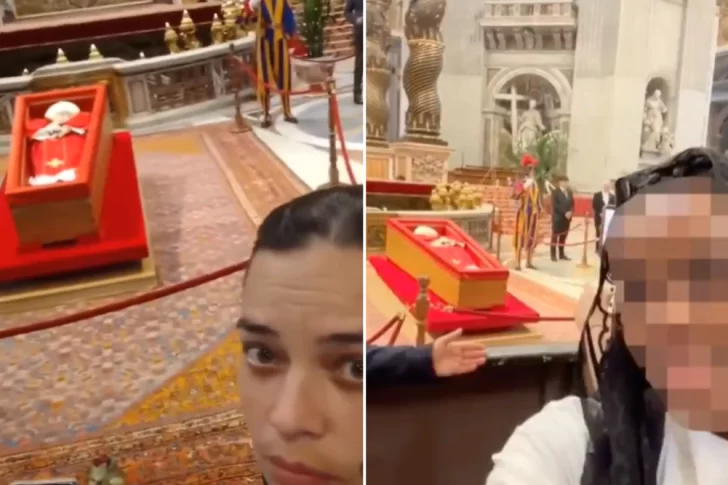 Indignación por selfies frente al féretro del Papa Francisco en el Vaticano: “De muy mal gusto”