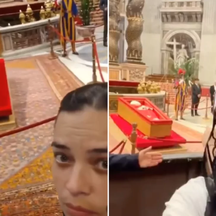 Indignación por selfies frente al féretro del Papa Francisco en el Vaticano: “De muy mal gusto”