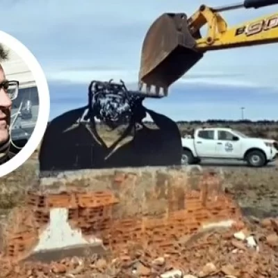 Echaron al responsable de destruir el monumento de Osvaldo Bayer