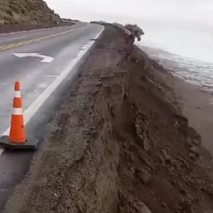 Restringieron la circulación en rutas de Santa Cruz por intensas lluvias y fuertes vientos