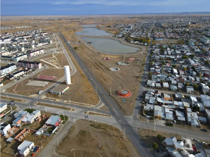  El espejo de agua queda en la zona sur de Río Gallegos.