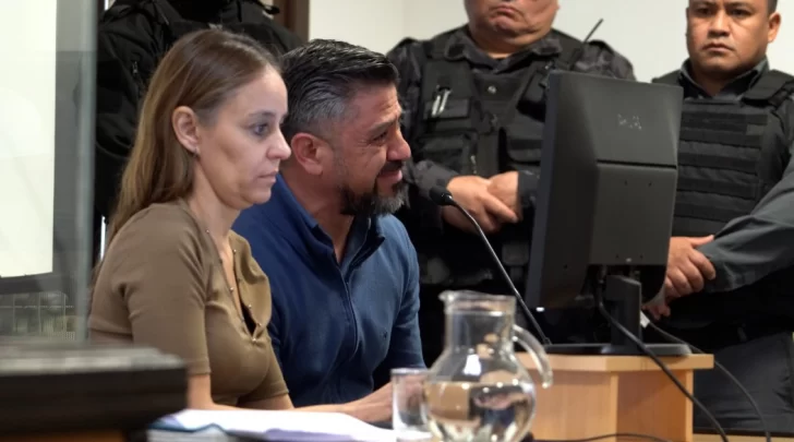  González llorando durante su última manifestación. (FOTO: LEANDRO FRANCO/LA OPINIÓN AUSTRAL)