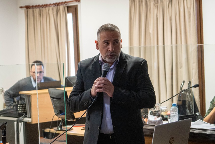  Francisco Echandí durante su exposición. (FOTO: LEANDRO FRANCO/LA OPINIÓN AUSTRAL)