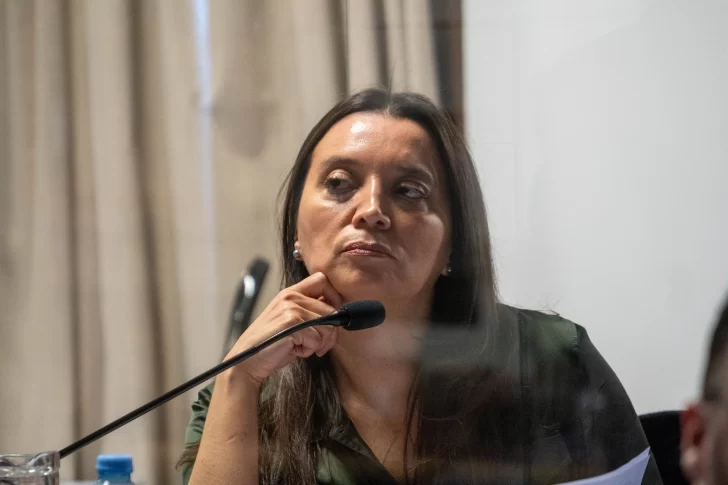 La fiscal de Cámara Verónica Zuvic, siguiendo atentamente el juicio. FOTO: LEANDRO FRANCO/ LA OPINIÓN AUSTRAL La fiscal de Cámara Verónica Zuvic, siguiendo atentamente el juicio. FOTO: LEANDRO FRANCO/ LA OPINIÓN AUSTRAL