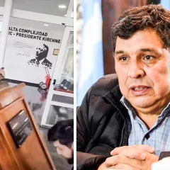 Retiraron el busto de Néstor que donó Rudy al Samic: “Perdonálos, señor, no saben lo que hacen”