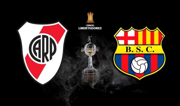 Pelota Libre o Fútbol Libre: Dónde ver en vivo River vs. Barcelona de Ecuador por la Copa Libertadores