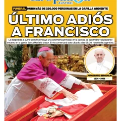 Tapa Especial de La Opinión Austral: último adiós a Francisco