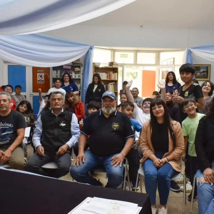 “Malvinas en colores”: niños compartieron con los veteranos de guerra