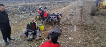 Tres turistas extranjeros lesionados tras accidentarse en la Ruta N° 40 por las inclemencias climáticas