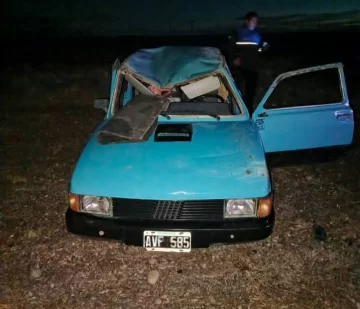 Un hombre volcó en la Ruta 43 y se salvó de milagro