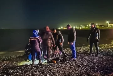 Bomberos y médicos del Hospital Regional rescataron a una persona en estado de crisis en la ría de Río Gallegos
