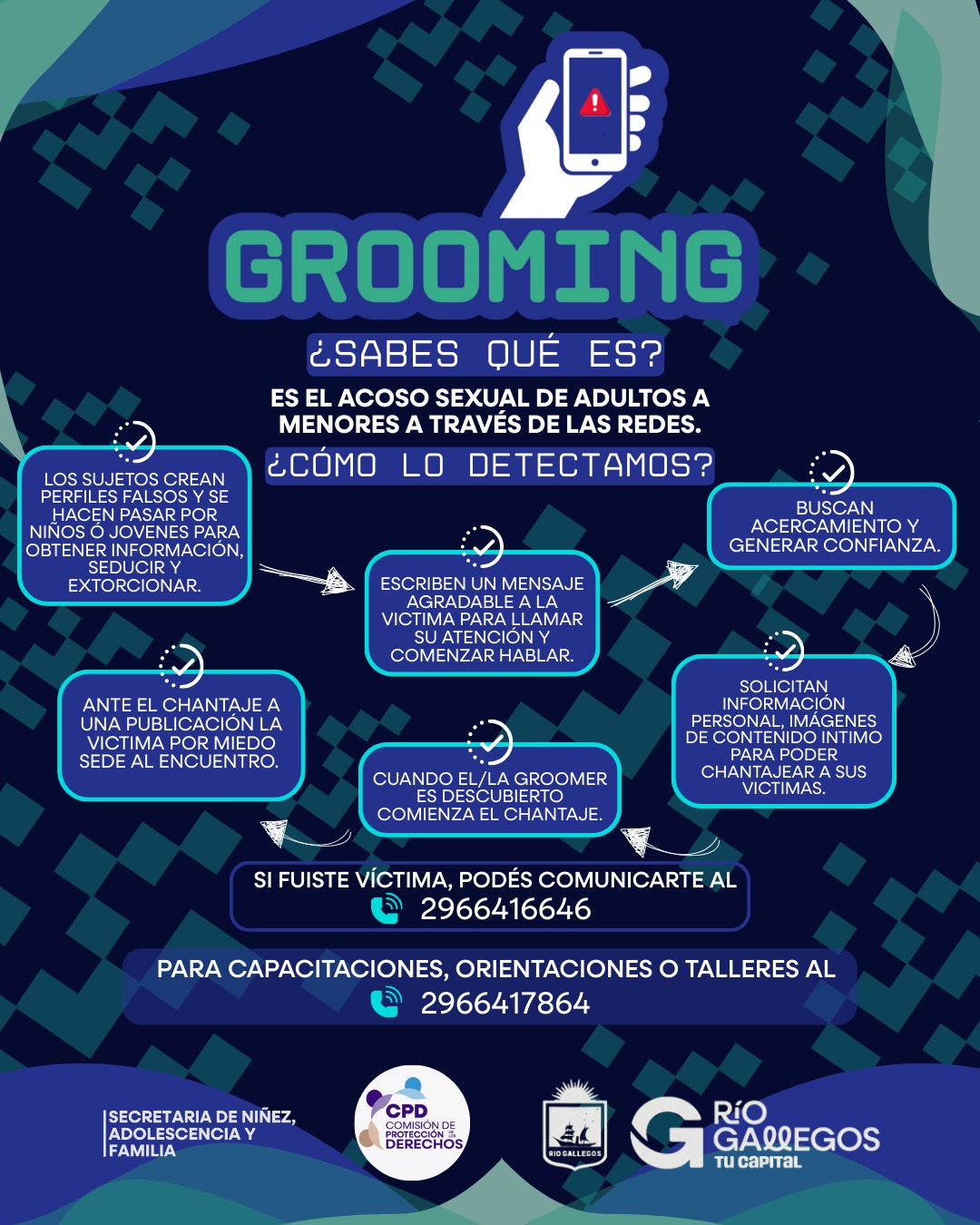 La municipalidad habilitó un número de teléfono para denunciar casos de grooming