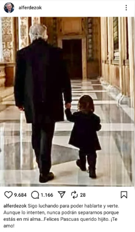 Tras haber sido procesado, Alberto Fernández le dedicó un mensaje a su hijo: “Sigo luchando para poder verte” Tras haber sido procesado, Alberto Fernández le dedicó un mensaje a su hijo: “Sigo luchando para poder verte”