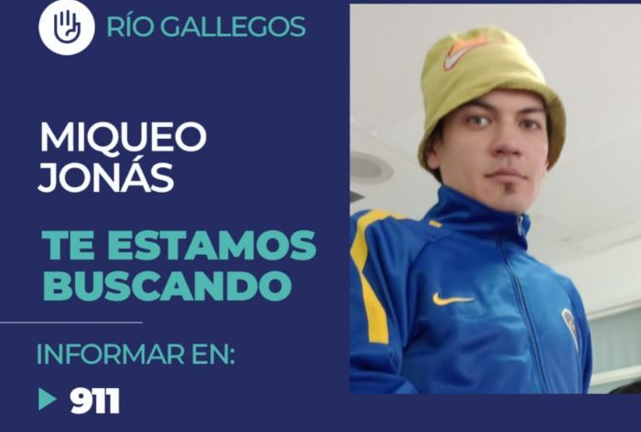 Buscan a un vecino de 32 años desaparecido en Río Gallegos