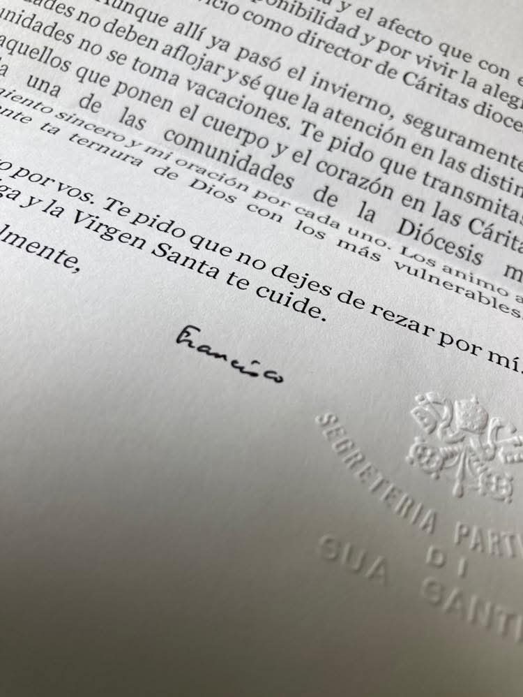  Extracto de una carta de Francisco dirigida a 