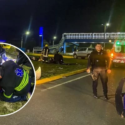 Un motociclista con lesiones graves tras un incidente en la Autovía 17 de Octubre