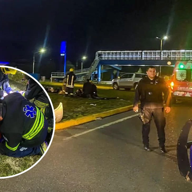 Un motociclista con lesiones graves tras un incidente en la Autovía 17 de Octubre