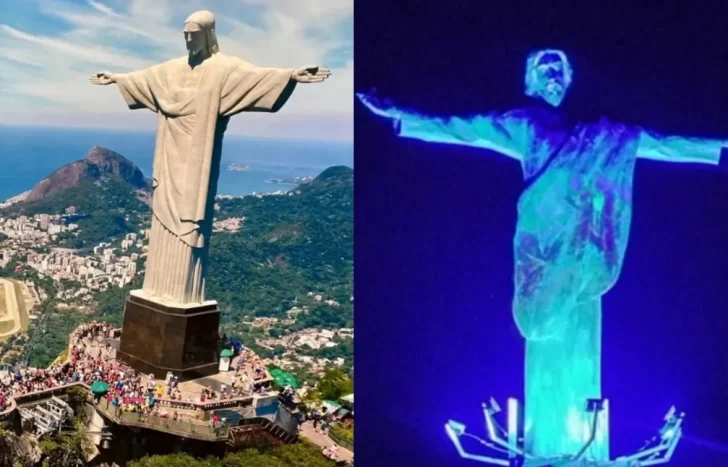 Una localidad de la Patagonia inauguró su propio cristo Redentor