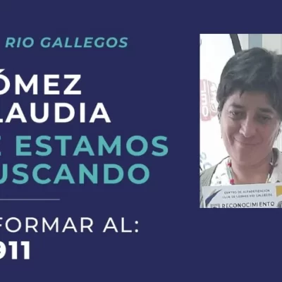 Buscan a una vecina de 48 años desaparecida en Río Gallegos