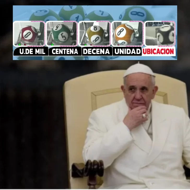 El 88, el Papa, salió a la cabeza en una lotería provincial