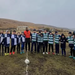 Duendes Rugby viajó a Río Turbio con infantiles