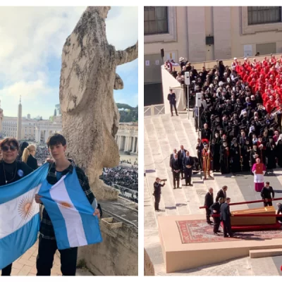 La experiencia de una argentina que viajó a Roma: “La gente llorando en la calle acompañó el último viaje del papa”