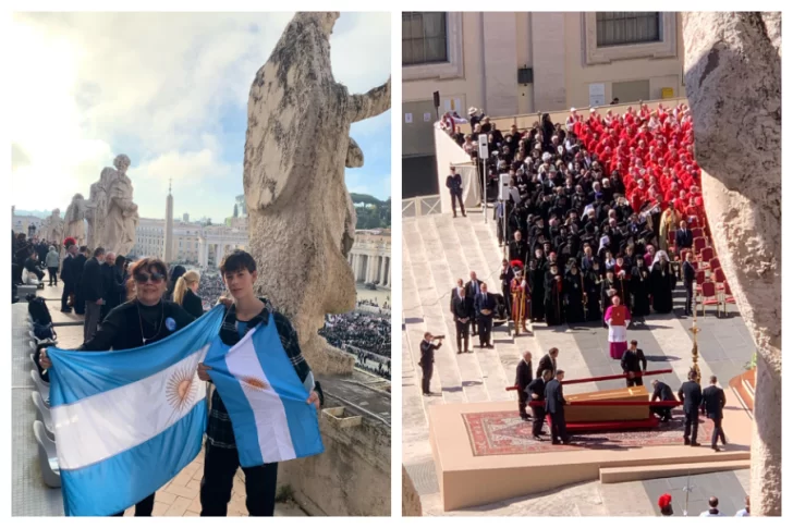 La experiencia de una argentina que viajó a Roma: “La gente llorando en la calle acompañó el último viaje del Papa”