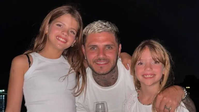 Mauro Icardi se reencontró con sus hijas: todos los detalles