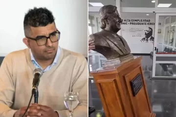 “En los edificios públicos ya no se homenajean corruptos”: la contundente frase de Jairo Guzmán tras el retiro del busto de Kirchner en el Hospital SAMIC