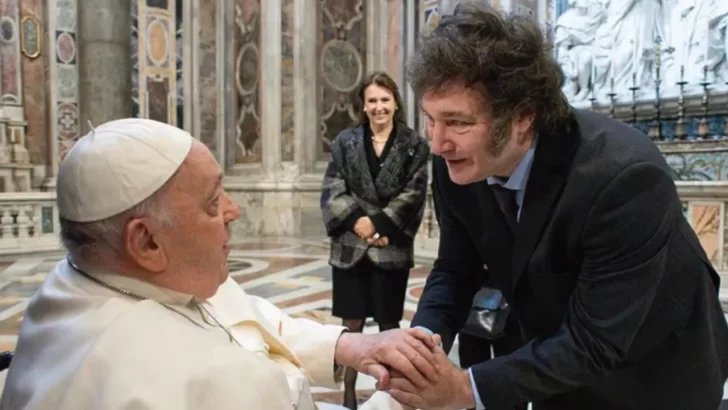 Javier Milei y el Papa Francisco