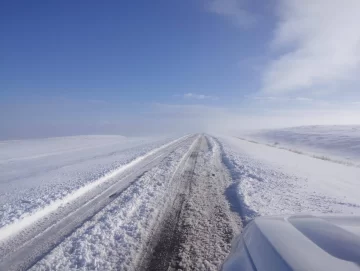 Otoño invernal: El tramo La Esperanza – El Calafate amaneció cubierto de nieve 