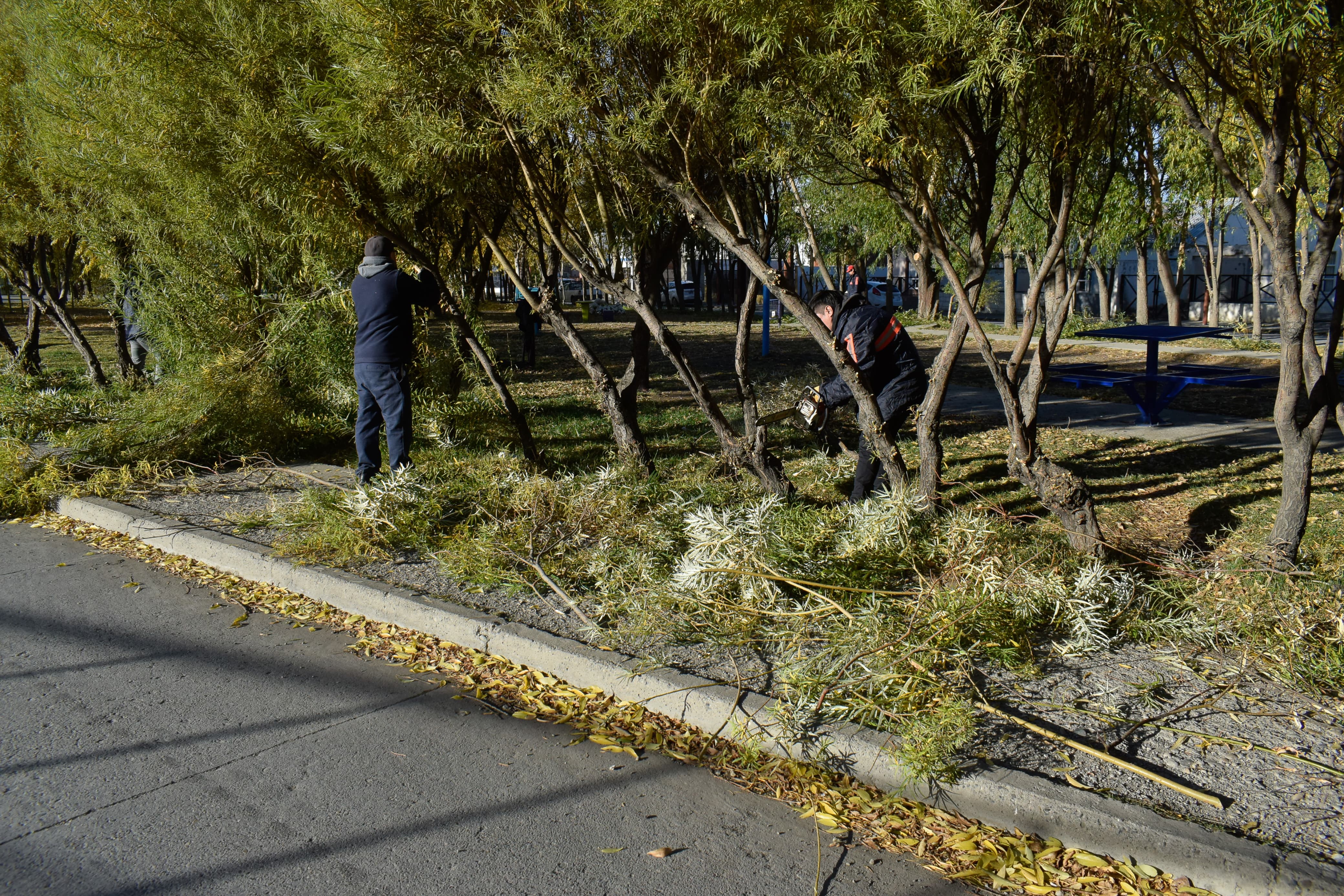 La municipalidad instaló una bomba impulsora para evitar inundaciones sobre calle Obispo Angelelli