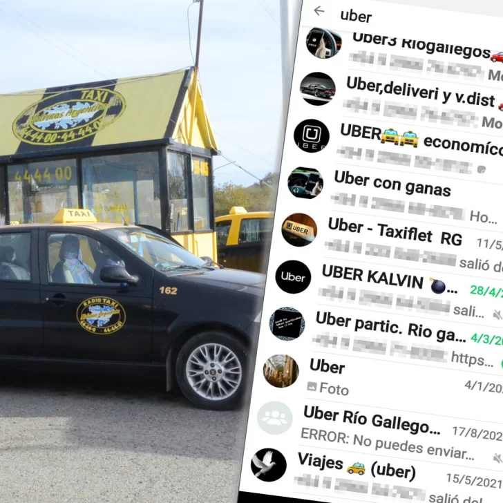 Taxistas de Río Gallegos piden que se prohíba a los Uber como en El Calafate