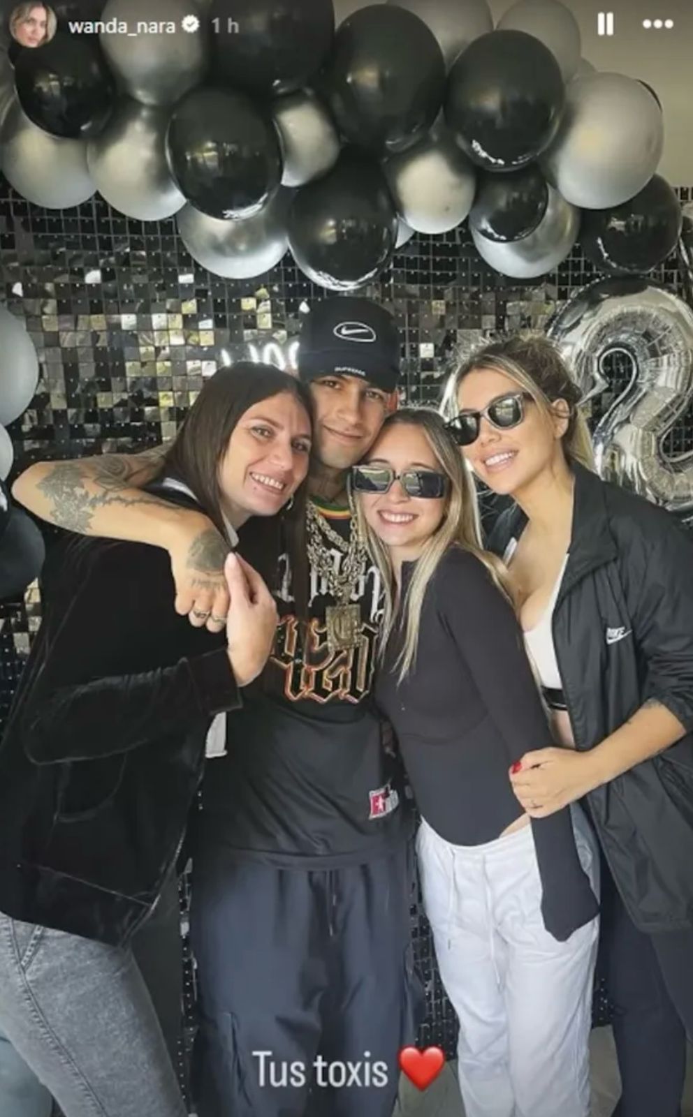 Wanda Nara le hizo una fiesta sorpresa a L-Gante por su cumpleaños: todos los detalles