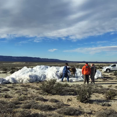 El Gobierno del Chubut encontró en El Escorial los restos que faltaban del globo de la NASA