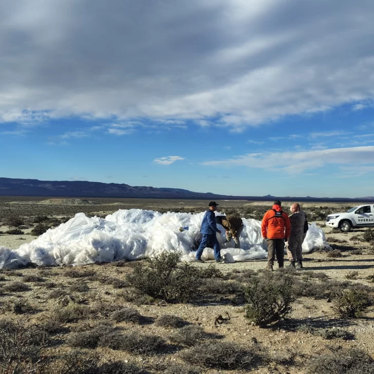 El Gobierno del Chubut encontró en El Escorial los restos que faltaban del globo de la NASA
