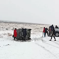 Nieve y riesgo en la Ruta 40: dos accidentes sin heridos pero con alerta máxima en Santa Cruz